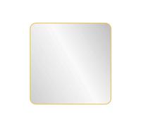 nielsen Sutton Square Wall Mirror, Gold, 80x80cm, Rounded Corners, with Hanger