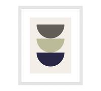 accent by nielsen Velino Picture Frame - White 40x50cm - with Glass Front - Ready-to-Hang with Contemporary Poster Print