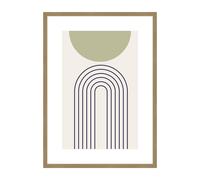 accent by nielsen Velino Picture Frame - Oak 50x70cm - with Glass Front - Ready-to-Hang with Contemporary Poster Print