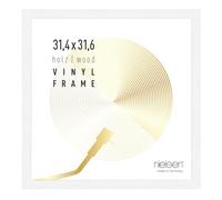 Nielsen 12" Vinyl Record Album Display Frame, Wood, White, 34X34Cm
