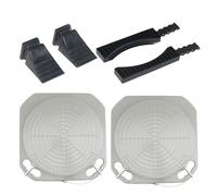 Nienloop Wheel Aligner System Turnplates Turntables Radius Plates with Scale 4 Ton Load Capacity for Alignment Scissor Lift 4-Post Lift