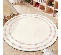 niepan Cartoon Cashmere Imitation Round Cute Children's Room Carpet,desk Chair Mat,Soft Fluffy Shaggy Bedroom Rug,Floor Carpet With Durable Anti-slip Backing,Carpets For Kids,Rugs Non Shedding.