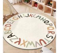 niepan Cartoon Cashmere Imitation Round Cute Children's Room Carpet,desk Chair Mat,Soft Fluffy Shaggy Bedroom Rug,Floor Carpet With Durable Anti-slip Backing,Carpets For Kids,Rugs Non Shedding.