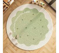 niepan Cream Style Children's Round Carpet,reading Area Tent Bedroom Living Room Special Floor Mat,Round Area Rug Play Mat Floor Nursery Rug,Modern Rugs Living Room,Large Area Rug,Rugs Non Shedding.