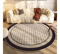 niepan Living Room Round Carpet Cream Style Bedroom Dressing Table Bedside Blanket Sofa Coffee Table Floor Mat,large Rugs For Living Room,Floor Carpet With Durable Anti-slip Backing,washable.