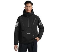 Niepce Inc Japanese Techwear Windbreaker Jackets for Men, Black-j518, M