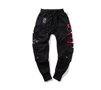 Niepce Inc Ripped Men's Streetwear Jogger, Black, Small