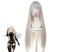 Nier:automata A2 Anime Bleach Ukitake Cosplay Wig Long Straight Heat Resistant Synthetic Hair Halloween Costume Role Play Wigs