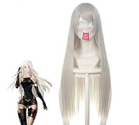 NieR:Automata A2 Anime Bleach Ukitake Heat Resistant Synthetic Hair Cosplay Acccessories Halloween Party+Free Wig Cap