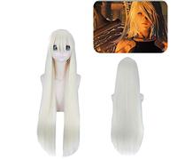 Nier:Automata A2 Silver / Light Golden Long Cosplay Wig Yorha Type A No.2 Women Synthetic Hair Halloween Party Costume Wigs 870