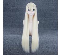 Nier:Automata A2 Silver / Light Golden Long Wig Cosplay Costume Yorha Type A No.2 Women Synthetic Hair Halloween Party Wigs Pl-870