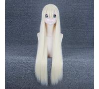 NieR:Automata YoRHa Type A No. 2 Cosplay Wig for Women 100 Long Straight Hair Wig Heat Resistant Synthetic Wig for Girls Cotume Beige