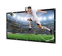 NIERBO Projector Screen Large 250 Inches 16:9 Wall Mounted Canvas HD Projection Screen Folded for Outside Home Theater 1.6 Gain Not Include Mount