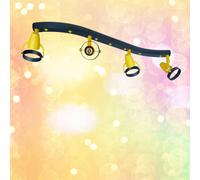 Niermann Standby Joan downlight, blue-yellow, 70 cm, plastic, 4 x GU10