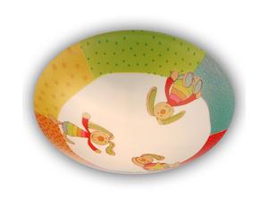 Niermann Standby Rainbow Rabbit - round children's ceiling lamp