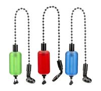 Niesel 3x Bobbins Carp Fishing, Bite Indicators For Carp Fishing, Portable Chain Bite Alarm Bobbins, Bite Alarm Bobbins Bite Indicators For Carp Fishing, Quick Release Fishing Alarm Connector