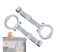 Niesel Baby Pull Up Rings for Playpen, Baby Pull Up Rings - 2 x Walking Assistant Crib Pull Up Rings | Portable Safety Bed Stand for Exercise for , Children, Learning, Early Development
