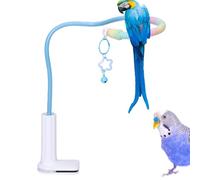 Niesel Bird Playground, Bird Toy Stand, Cockatiel Toy with Bell, Non-Slip Training Accessories for Cage & Indoor Play Area