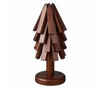 Niesel Coasters for Drinks | 4-Layer Foldable Wooden Tree Shape Place Mat | Hot Dish Mat - for Kitchen Bar Home Desk Coffee Birthday Housewarming