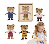 Niesel Dress Up Puzzle Toy,Matching Sorting Learning Toy | Change Clothes Games - for Kids Ages 3+ Birthday Party Home School Travel