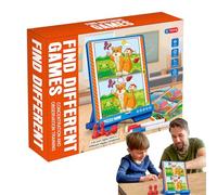 Niesel Find The Difference Games - Logical Thinking Training Card,Funny Educational Interactive Kids Toys for Travel Home Playtime Preschoolers Girl Boy Home Hand-Eye Coordination Develop Skills