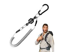Niesel Fly Fishing Line, Rod Holder, Accessories Tool Quick Release Carabiner Adjustable Strap for Saltwater Freshwater Fishing Equipment