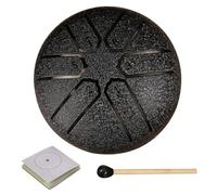 Niesel Garden Rain Drum, Steel Tongue Drum, 6 Note 3 Inch Steel Tongue Drum for Children, Mind Body Relaxing Rain Drum Percussion Instrument for Party, Stage Performance
