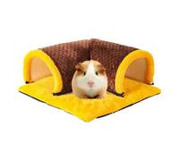 Niesel Guinea Pig Tunnel Bed And Hideaway, Detachable Hideaway, Small Animal Tunnels And Hides, Soft Wool, Washable, Anti-Slip, Waterproof, Indoor, Small Breeds