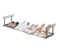 Niesel Hanging Under Shelf Storage Basket, Metals Expandable Under Cabinet Storage, Hangable Under Shelf Storage Basket For Closet Entryway, Corner, Double Hooks Storage Baskets Vertical Wire Rack
