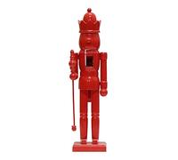 Niesel Nutcracker Christmas Decorations, Traditional Christmas Nutcracker Statue - Plain Nutcracker Decorations, Minimalist, Traditional Wooden Nutcracker for Home