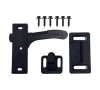 Niesel RV Screen Door Latch Replacement | Metal Black Universal Replacement Kit - RV Accessories Screen Door Latch Handle - for Camping Cargo Trailer Passenger Side Inside