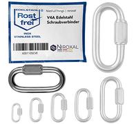 NietFullThings 10 mm Stainless Steel Quick Link Heavy Duty Screw Link Chain Connector Marine Grade V4A 316 Breaking Load 3750 kg Pack of 1