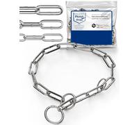 NietFullThings Slip Chain Dog Collar with Pull Stop - Stainless Steel Training Chain - Long Links 5 mm - Head Size 45-49 cm - Total Length 60 cm