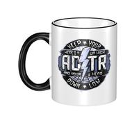 NIETRET Home Office A Day Rock to Remember Band 11oz(330ml) Coffee Mug with Handle Ceramic Drinking Cup Ceramic Tea Mugs