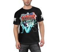 NIETRET Men's Music Zombies T-Shirt Multi-Faceted Printed Short Sleeve Shirts Round Neck Graphic Tee Tops Black XXL