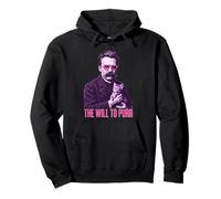 Nietzsche Cat Will To Purr Funny Philosophy Pullover Hoodie