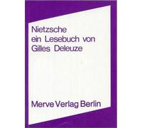 Nietzsche: Ein Lesebuch von Gilles Deleuze, Deleuze 9783883960036 New.