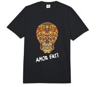 Nietzsche Stoic Quote Philosopher Sugar Skull Amor FATI Comfort Colors Adult Heavyweight T-Shirt