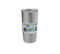 Nietzsche vs Kant Arcade Fighting Game Funny Philosophy Nerd Stainless Steel Insulated Tumbler