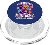 Nietzsche's Mustache Beyond Good And Evil Quote Philosophy PopSockets PopGrip for MagSafe