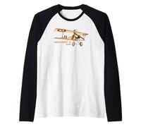 Nieuport 11 Bébé French WW1 Biplane Aviation Art Raglan Baseball Tee