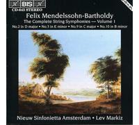 Nieuw Sinfonietta Amsterdam - Mendelssohn - String Symphonies, Vol.1