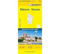 Nievre, Yonne - Michelin Local Map 319