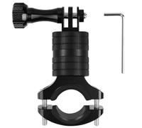 Niewalda Aluminum Bike/Motorcycle Handlebar Mount for GoPro, AKASO Campark and Other Action Cameras, 360 Degrees Rotary Motorcycle Camera Mount Upgrade