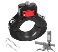 Niewalda Aluminum Bike Motorcycle Handlebar Mount for GoPro, Insta360, DJI Osmo and Fill Light, 360 Degree Rotatable Motorcycle Camera Mount, Side Reinforcement, Anti-Reverse