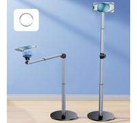 NIFBANG Magnetic Overhead Phone Stand for Recording, Aluminium Height Angle Adjustable Phone Mount for Desk with Flexible Arm, iPhone Tripod Holder for Video Recording, Cooking, Crafting, Filming