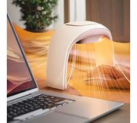 NIFBANG Space Heaters for Indoor Use,Desk Hand Warmer Ceramic Energy Efficient Heater with Thermostat,Foldable Electric Desk Hand Heater,Heated Mouse Pad Hand Warmer for Office Women Men Gifts(Beige)