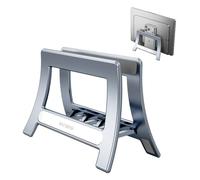NIFBANG Vertical Laptop Stand for Desk, Gravity Auto Lock MacBook Stand,Laptop Holder Vertical Compatible with MacBook Pro, Air, Tablet, Space-Saving Organize Work & Home Office(Silver)