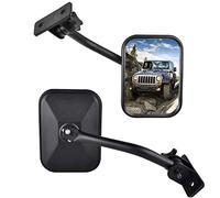 Nifeida Upgraded Mirrors Doors Off Compatible with Wrangler, Anti-Shake Side Rearview Mirror Easy-Install Quick Release Rectangular Mirrors fit for Wrangler TJ JK JKU 1996-2018, 2 Pack