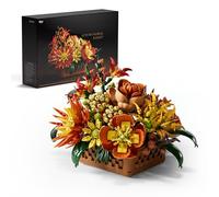Nifeliz Autumn Flower Arrangement Building Set for Adults, Fall-Inspired basket Decor Kit, Seasonal Home or Office Display, Mindful Gift Idea (1284 PCS, NF10325)